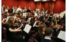 В церкви послужили Сводный симфонический оркестр церквей ХВЕ Беларуси и хор 